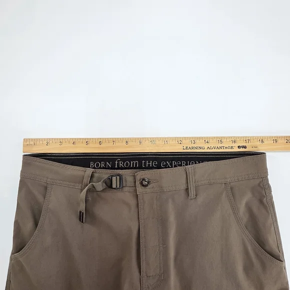 Gorpcore prAna Stretch Zion Straight Pants Men’s 35x32 Brown Hiking - Picture 9 of 13